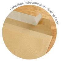 5 pochettes soufflet 229x324x30 Kraft 120g ss film - Image 3