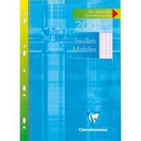 Feuillets mobiles s/étui 21x29,7cm 200p séyès - Image principale