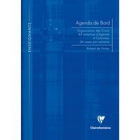 Agenda de bord 4 colonnes (24 cases/semaine) rembordé rigide 21x29,7cm 144p - Image principale