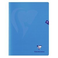 Mimesys cahier piqué polypro 24x32cm 48p Q.5x5 Bleu - Image principale