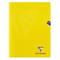 Mimesys cahier piqué polypro 24x32cm 48p Q.5x5 Jaune - Image principale