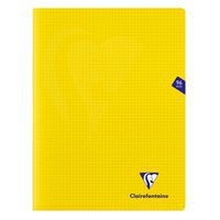 Mimesys cahier piqué polypro 24x32cm 96p Q.5x5 Jaune - Image principale