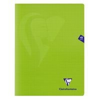 Mimesys cahier piqué polypro 24x32cm 48p Q.5x5 Vert - Image principale