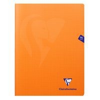 Mimesys cahier piqué polypro 24x32cm 96p Q.5x5 Orange - Image principale