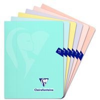 Mimesys PASTEL cahier piqué polypro 17x22cm 96p séyès coloris assortis - Image principale