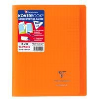 Koverbook piqué polypro transparent Orange 17x22cm 96p séyès - Image principale