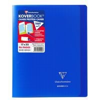 Koverbook piqué polypro transparent Bleu marine 17x22cm 96p séyès - Image principale