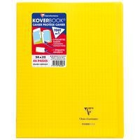 Koverbook piqué polypro transparent Jaune 24x32cm 48p séyès - Image principale