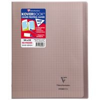 Koverbook piqué polypro transparent Gris 24x32cm 48p séyès - Image principale