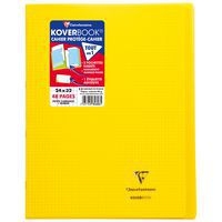 Koverbook piqué polypro transparent Jaune 24x32cm 48p Q.5x5+marge - Image principale