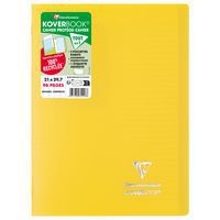 Koverbook piqué  couverture opaque en POLYPRO recyclé Jaune 21x29,7cm 96p séyès - Image principale