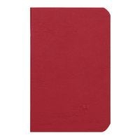 Age Bag carnet piqué 9x14cm 96p uni rouge - Image principale
