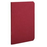 Age Bag carnet piqué 9x14cm 96p ligné rouge - Image principale