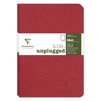Age Bag DUO set de 2 cahiers piqués 14,8x21cm 96p uni rouge - Image principale