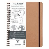 Age Bag My.Notes carnet reliure intégrale à marge détachable 16x21cm 120p détachDOT tabac - Image principale