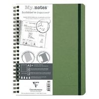 Age Bag My.Notes carnet reliure intégrale à marge détachable 16x21cm 120p détachDOT vert - Image principale