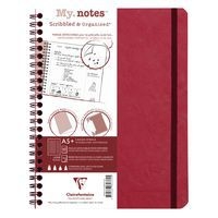 Age Bag My.Notes carnet reliure intégrale à marge détachable 16x21cm 120p détachligné rouge - Image principale