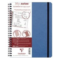 Age Bag My.Notes carnet reliure intégrale à marge détachable 16x21cm 120p détachligné bleu - Image principale