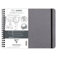 Age Bag My.Notes cahier reliure intégrale à marge détachable 25x19cm 120p détachDOT gris - Image principale