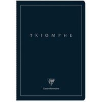 Triomphe PLATINUM cahier bleu profond piqûre textile 21x29,7cm 96p uni papier ivoire 90g - Image principale