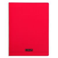 8000 POLYPRO, Cahier piqué rouge 24x32cm 48p séyès 90g - Image principale