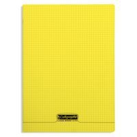 8000 POLYPRO, Cahier piqué jaune 21x29,7cm 96p Q.5x5 90g - Image principale