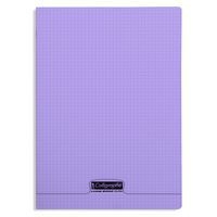 8000 POLYPRO, Cahier piqué violet 21x29,7cm 96p Q.5x5 90g - Image principale