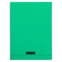 8000 POLYPRO, Cahier piqué vert 24x32cm 48p Q.5X5 90g - Image principale