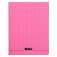 8000 POLYPRO, Cahier piqué rose 24x32cm 140p séyès 90g - Image principale