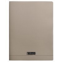 8000 POLYPRO, Cahier piqué gris 24x32cm 96p Q.5x5 90g - Image principale