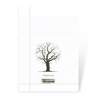 8000 POLYPRO, CAHIER DE VIE incolore 24x32 96p R°Ligné 8mm+marge V°Uni 90g - Image principale