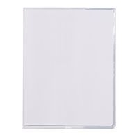 Protège-cahier+Marque-page Cristal Luxe 22/100ème 17x22 transparent incolore + porte étiquette - Image principale