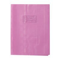 Protège-cahier+Marque-page grain madras 22/100ème 17x22 violet + porte étiquette - Image principale