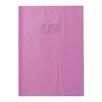 Protège-cahier+Marque-page grain madras 22/100ème 21x29,7 violet + porte étiquette - Image principale