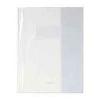 Protège-cahier Cristal Luxe 22/100ème 17x22 transparent incolore + porte étiquette - Image principale