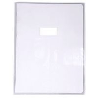 Protège-cahier Cristal Luxe 22/100ème 24x32 transparent incolore + porte étiquette - Image principale