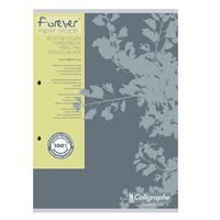 FOREVER, Bloc de cours A4 200p perfo 2 trous Q.5x5+M 70g recyclé - Image principale