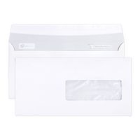 Boite 500 enveloppes auto.adh 114x229 fen 40x110 80g - Image principale
