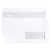 Boite 500 enveloppes auto.adh 110x220 fen35x100 80g ass°1 - Image principale
