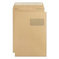Boite 250 pochettes adh 229x324 fen50x100 Kraft 90g - Image principale