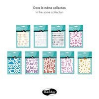 Glitty, Sach 2 pl 10,5x16cm, Alphabet / chiffres, argent - Image 5