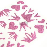 Glitty, Sach 2 pl 10,5x16cm, Cœurs / couronnes, rose - Image 2