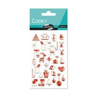 Cooky, Sach 1 pl 7,5x12cm, Noël scandinave, rouge - Image principale