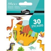 Sticky, Dinosaures, 30 gommettes - Image principale