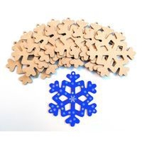 Lot de 10 étoiles des neiges à décorer et à suspendre - Image principale