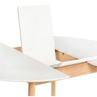 Table Liana Ø 100 cm extensible blanc/chêne - Image 3