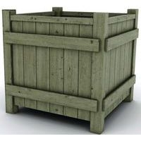 Jardinière Arles 100x100x95 cm pin - Image principale