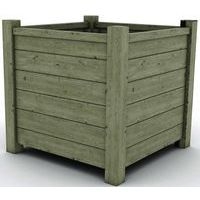 Jardinière Ventoux carrée 95x95x95 cm - pin traité - Image principale