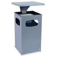 Cendrier-poubelle avec toit renforcé et seau - 72L - Manutan Expert - Image 5