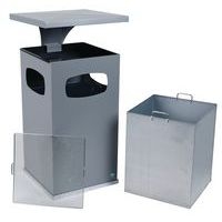 Cendrier-poubelle 72L / Argent - Manutan - Image 9